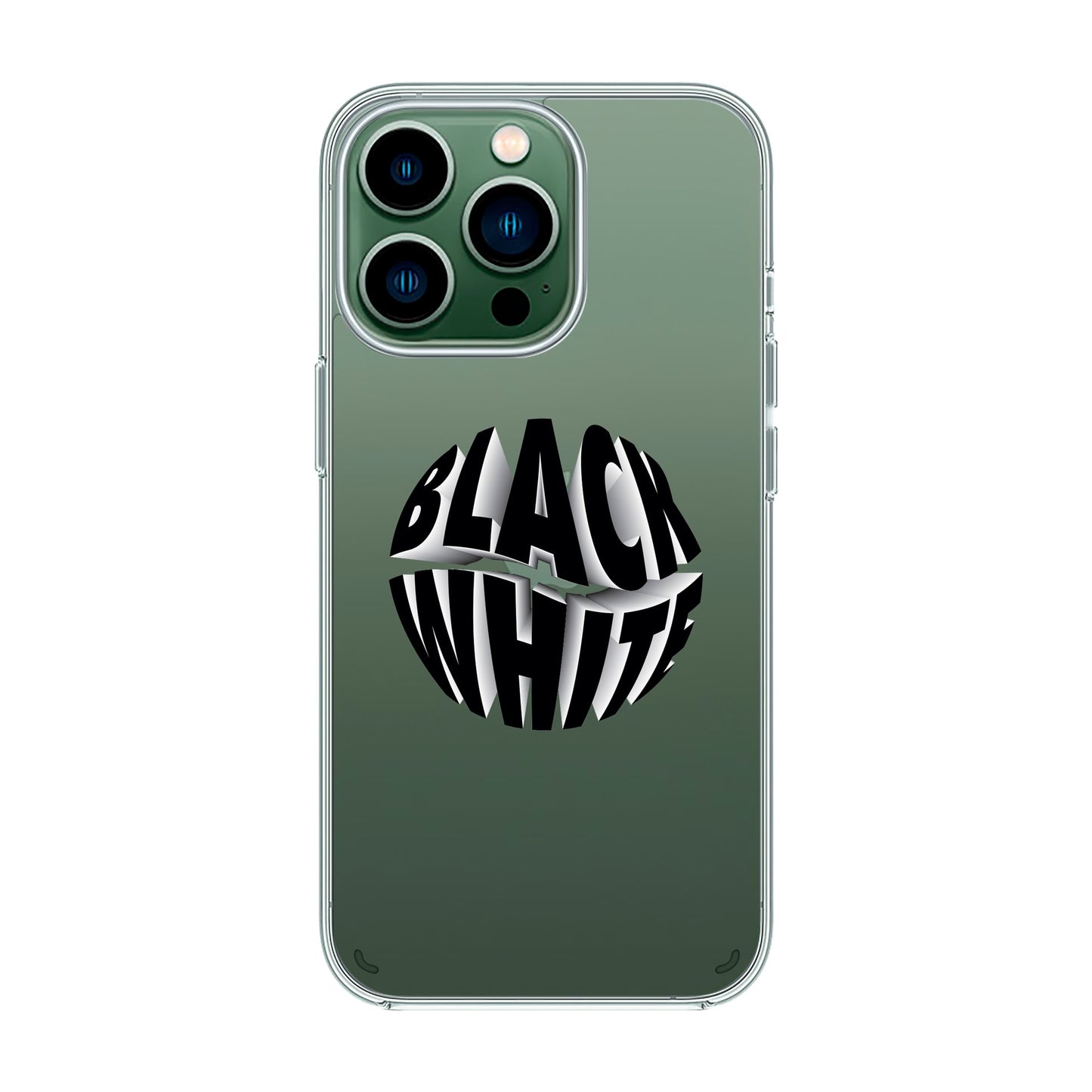 BLACK WHITE-iPhone 7 Plus / 8 Plus Solid Kılıf