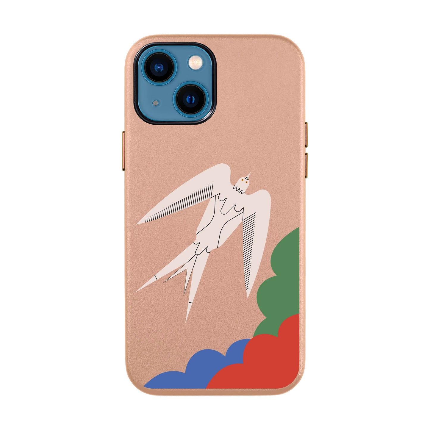 L’OISEAU LIBRE-iPhone 14 Leather Kılıf