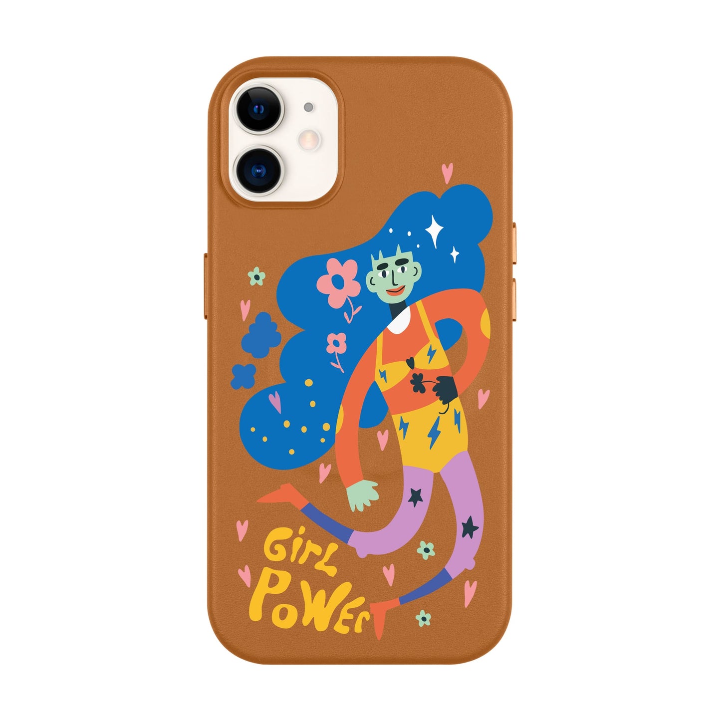 GIRL POWER-Leather Kılıf MagSafe Özellikli - iPhone 11