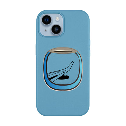 AIRCRAFT WINDOW-iPhone 11 Leather Kılıf MagSafe Özellikli