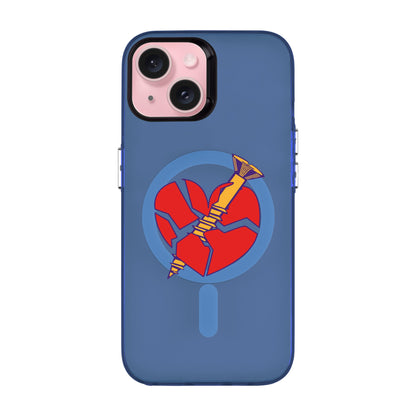 BROKEN HEART-iPhone 15 Hold Kılıf MagSafe Özellikli