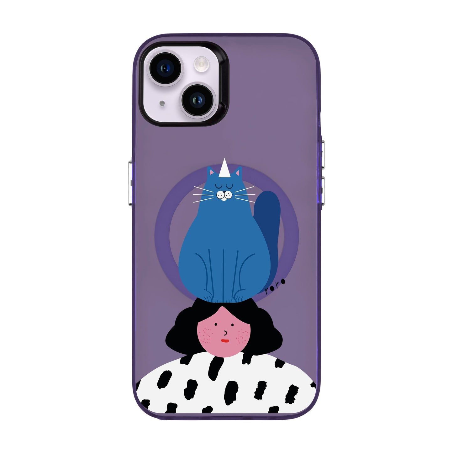 NAUGHTY CAT-iPhone 14 Plus Hold Kılıf MagSafe Özellikli