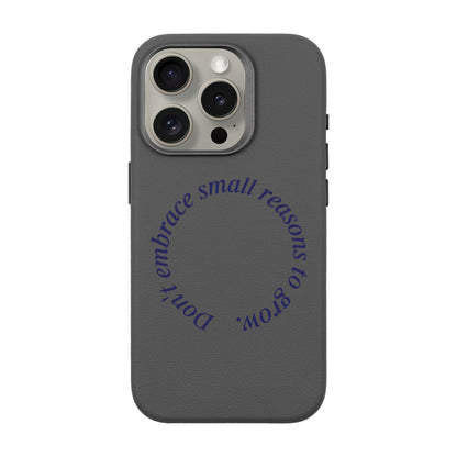 GROW-iPhone 15 Pro Leather Premium Kılıf MagSafe Özellikli