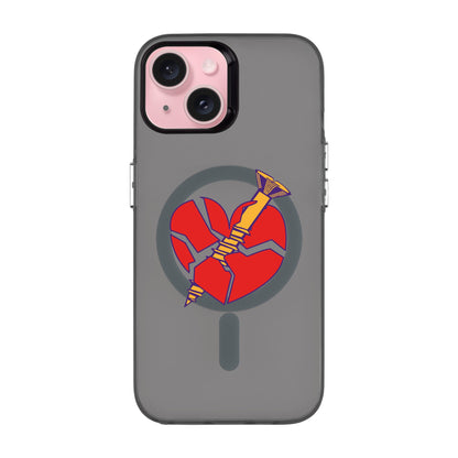 BROKEN HEART-iPhone 15 Hold Kılıf MagSafe Özellikli