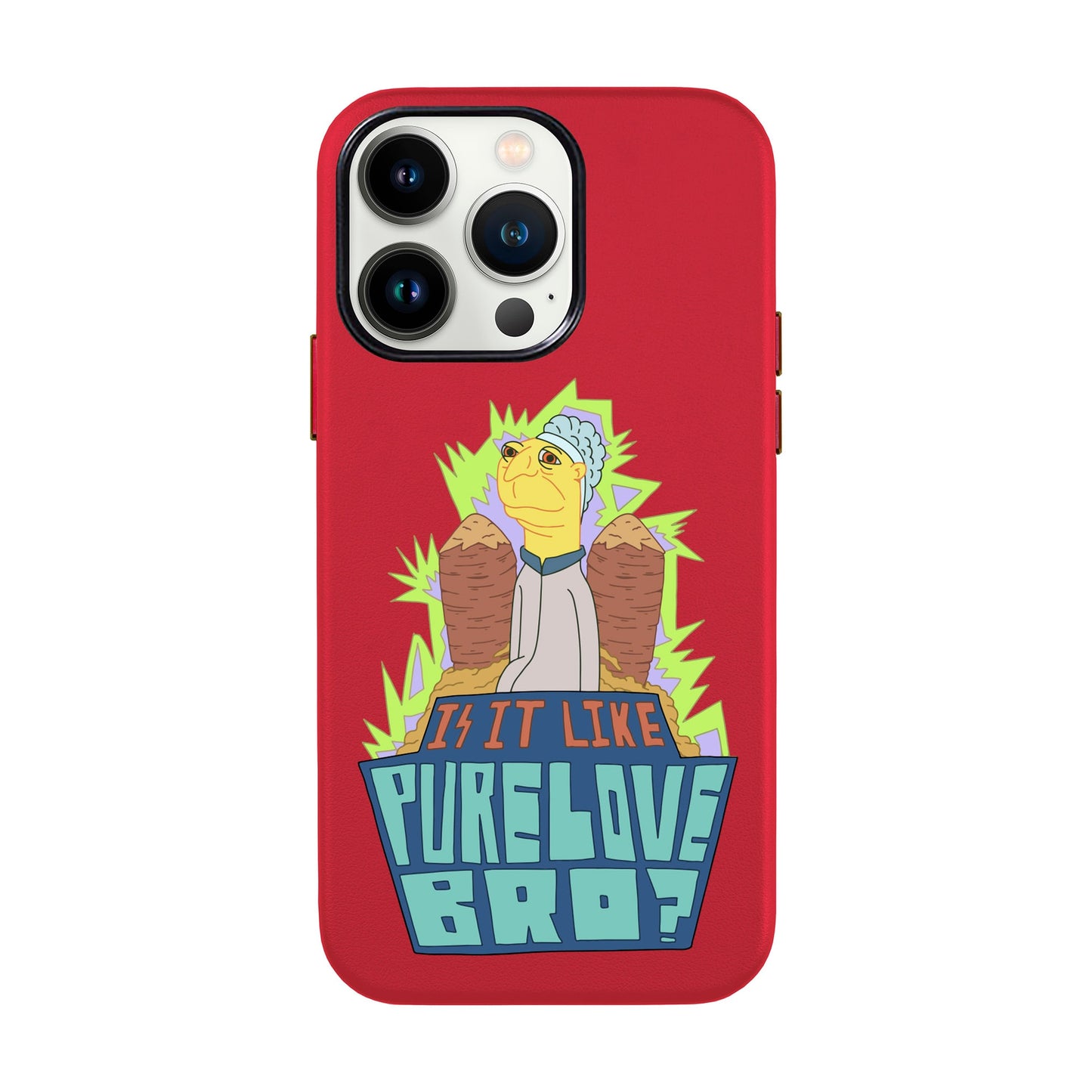 PURE LOVE-iPhone 13 Pro Leather Kılıf