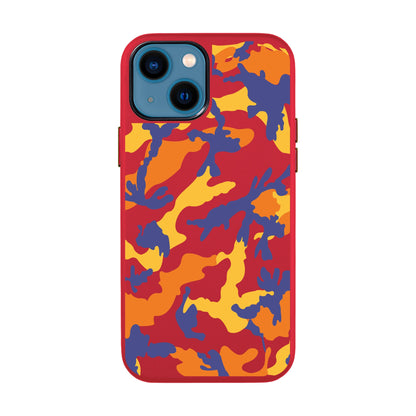 CAMOUFLAGE-iPhone 14 Leather Kılıf