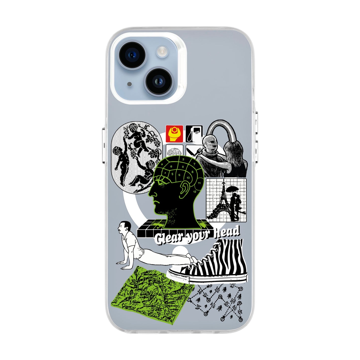 CLEAR YOUR HEAD-iPhone 14 Hold Kılıf MagSafe Özellikli