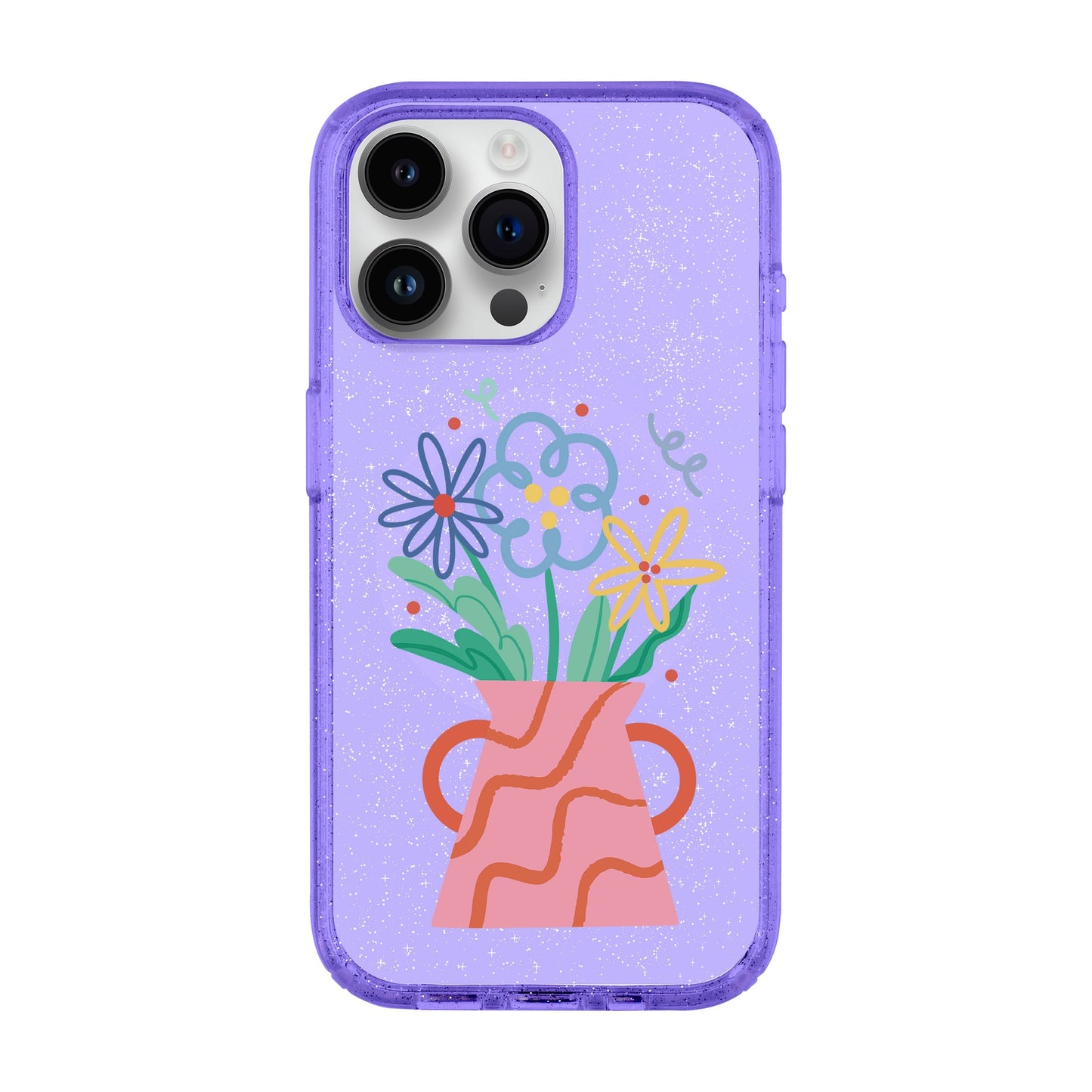PINK VASE-iPhone 14 Pro Max Shiny Kılıf MagSafe Özellikli