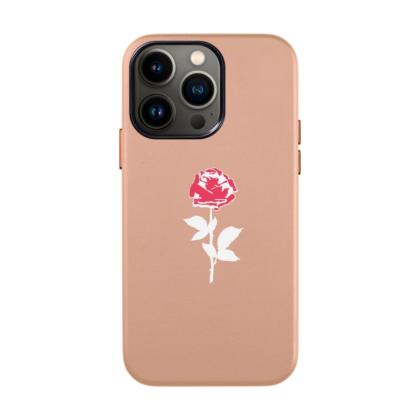 NATUREL ROSE-iPhone 13 Pro Leather Kılıf