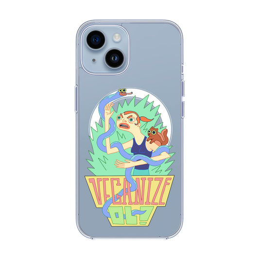 VEGANİZE-iPhone 14 Solid Kılıf MagSafe Özellikli