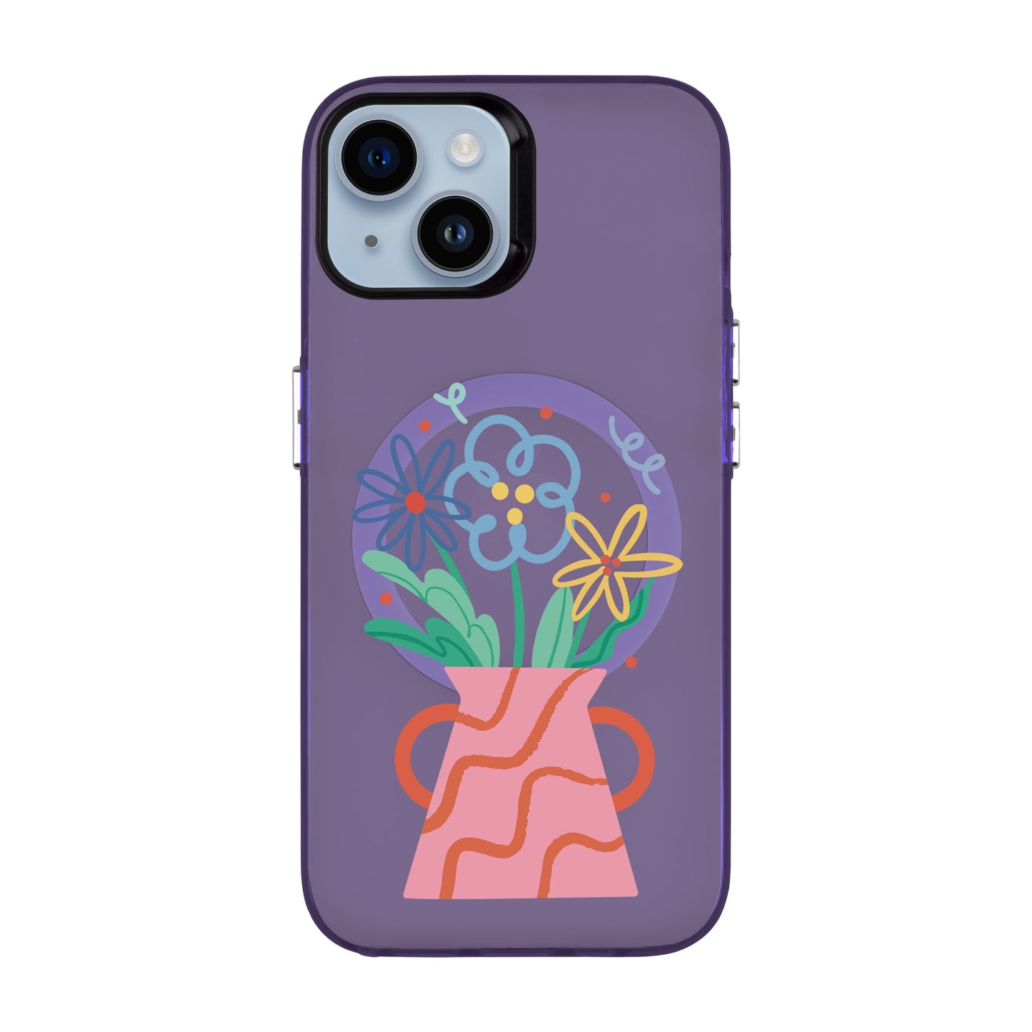 PINK VASE-iPhone 14 Hold Kılıf MagSafe Özellikli
