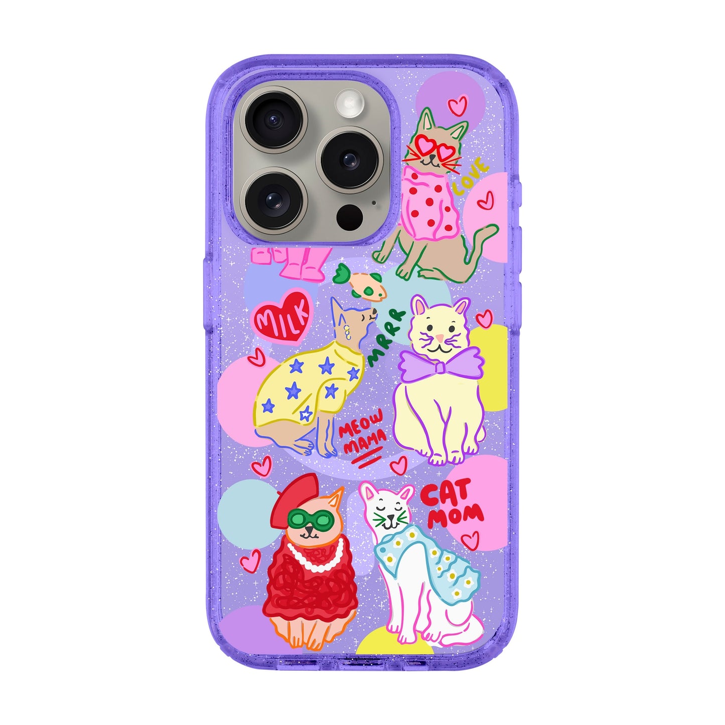 CAT MOM-iPhone 15 Pro Shiny Kılıf MagSafe Özellikli