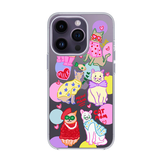 CAT MOM-iPhone 14 Pro Solid Kılıf