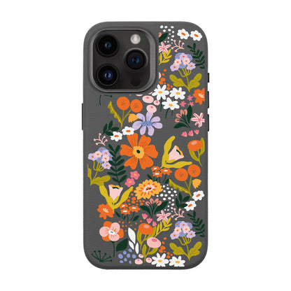 FLOWER-iPhone 14 Pro Max Leather Premium Kılıf MagSafe Özellikli