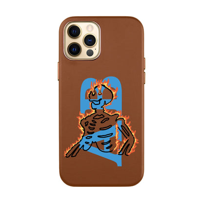 HOT HUMAN KİŞİSELLEŞTİRİLMİŞ-iPhone X / Xs Leather Kılıf