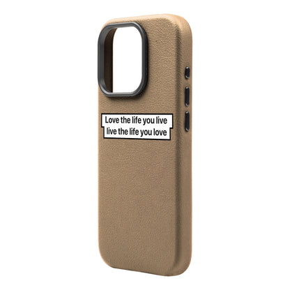 LOVE THE LIFE-iPhone 16 Pro Leather Premium Kılıf MagSafe Özellikli