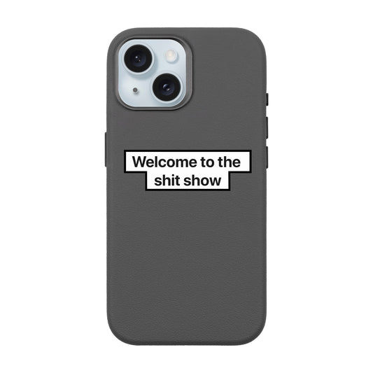 WELCOME-iPhone 15 Leather Premium Kılıf MagSafe Özellikli