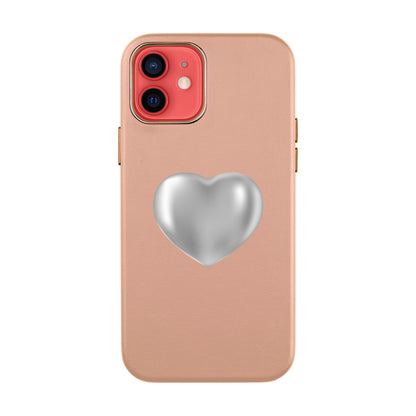 SILVER HEART-iPhone 11 Pro Max Leather Kılıf