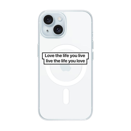 LOVE THE LIFE-iPhone 15 Solid Kılıf MagSafe Özellikli