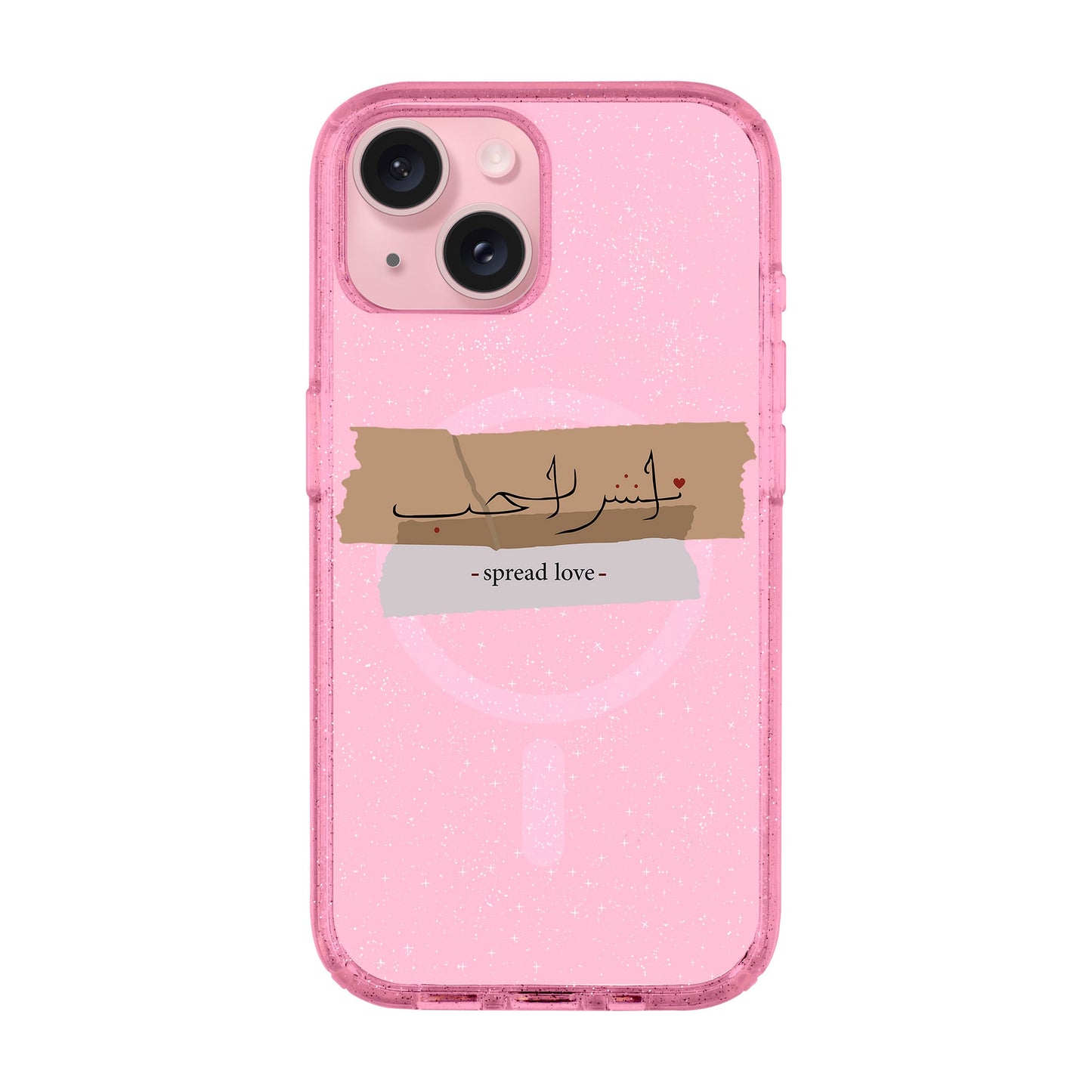 SPREAD LOVE-iPhone 15 Plus Shiny Kılıf MagSafe Özellikli