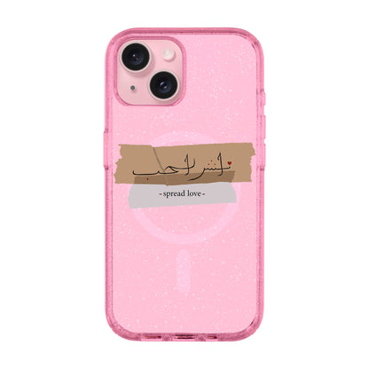 SPREAD LOVE-iPhone 15 Plus Shiny Kılıf MagSafe Özellikli