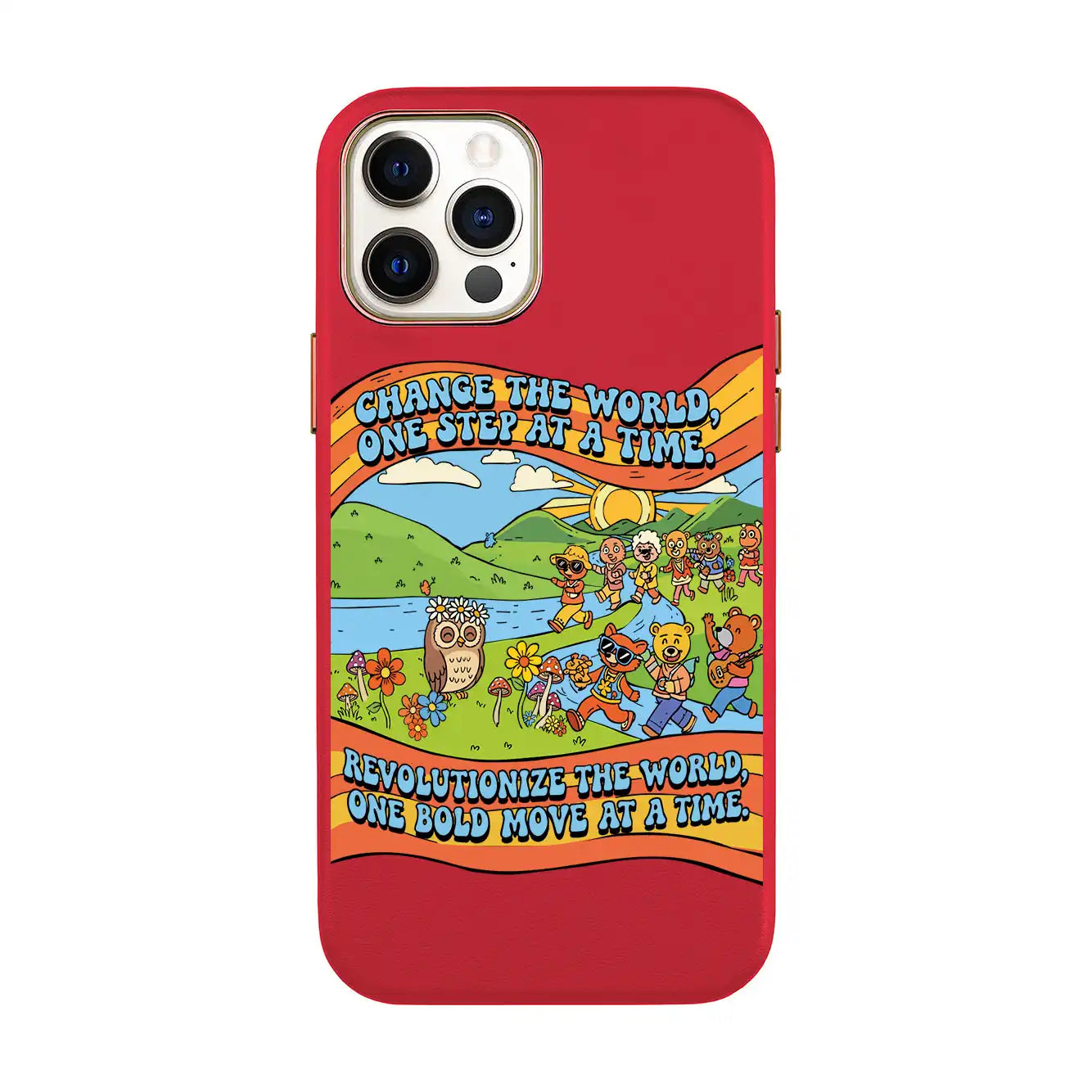 CHANGE THE WORLD-iPhone 7 Plus / 8 Plus Leather Kılıf