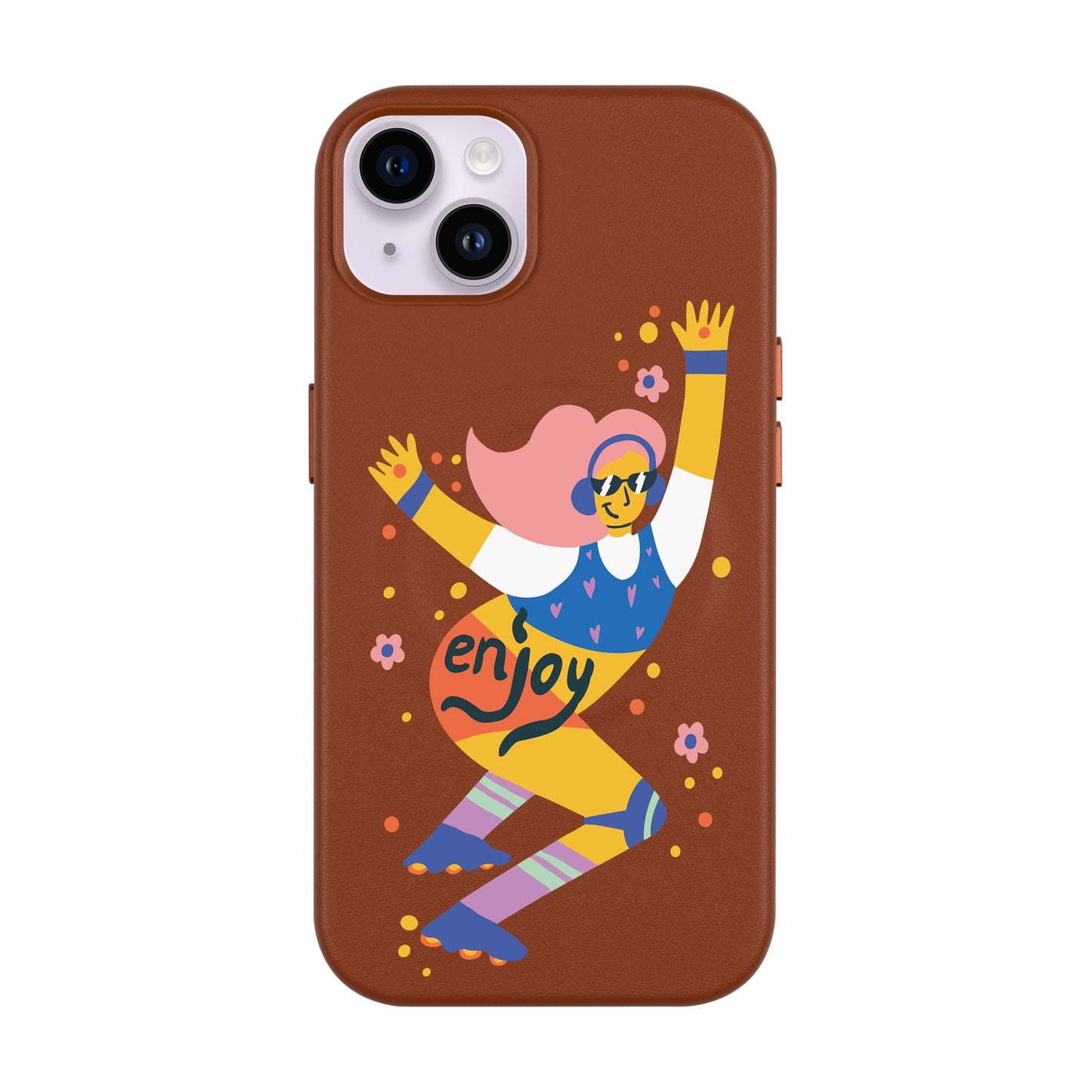 ENJOY-iPhone 14 Plus Leather Kılıf MagSafe Özellikli
