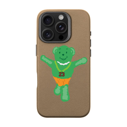 GREEN BEAR-iPhone 16 Pro Leather Premium Kılıf MagSafe Özellikli