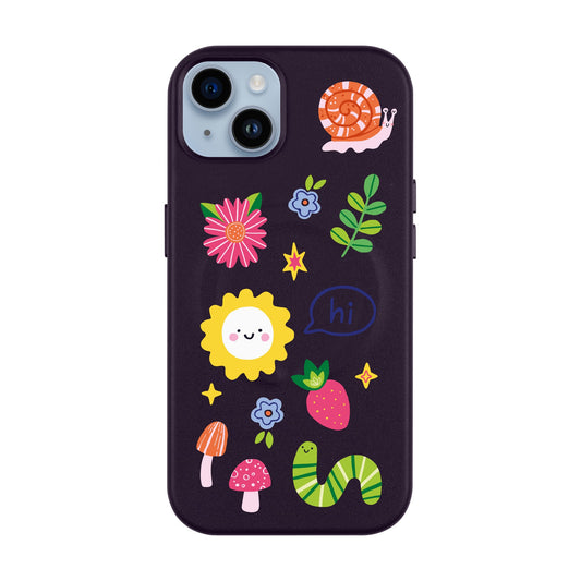 HELLO NATURE-iPhone 14 Plus Leather Kılıf MagSafe Özellikli