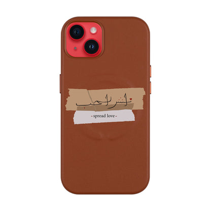 SPREAD LOVE-iPhone 14 Plus Leather Kılıf MagSafe Özellikli