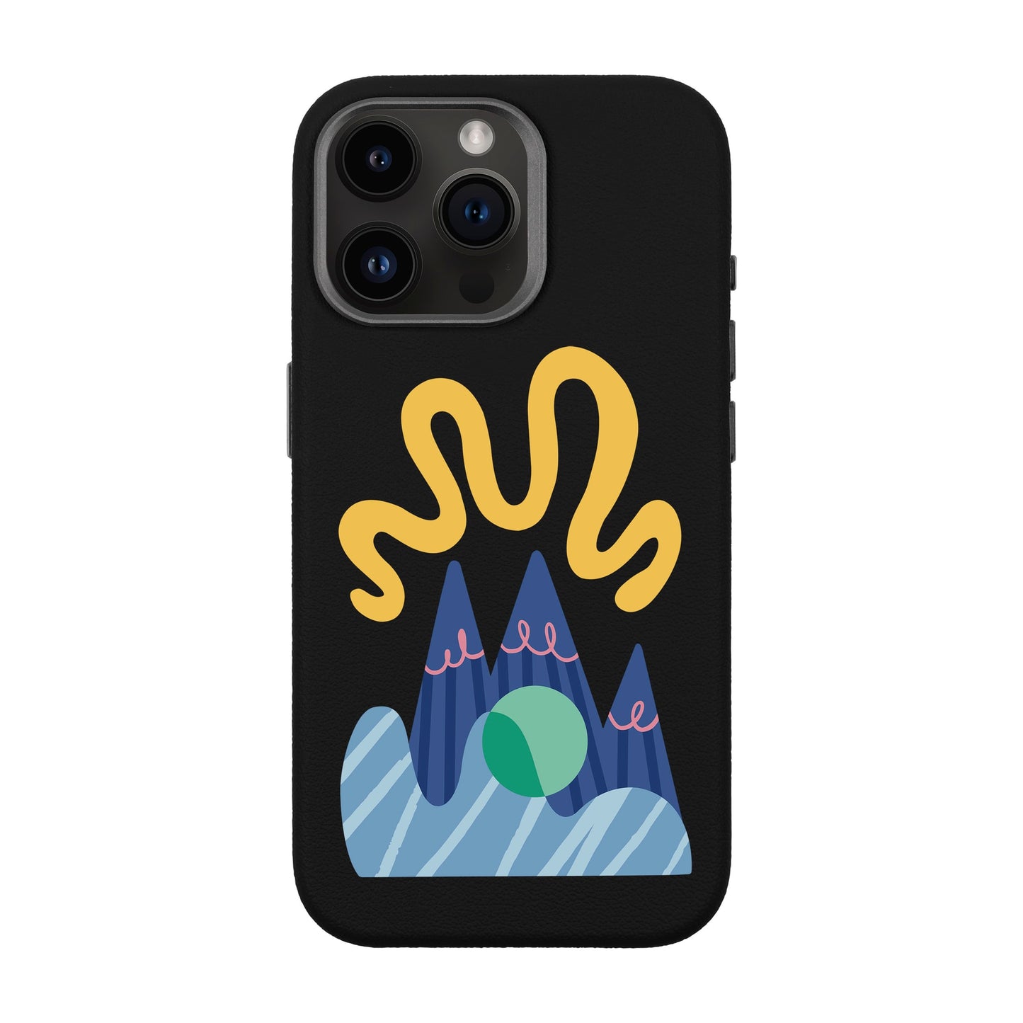 MOUNTAIN-iPhone 14 Pro Max Leather Premium Kılıf MagSafe Özellikli