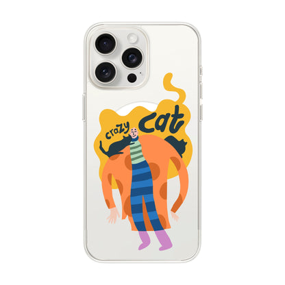 CRAZY CAT-iPhone 15 Pro Max Solid Kılıf MagSafe Özellikli