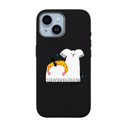 FANCY DOG-iPhone 14 Leather Premium Kılıf MagSafe Özellikli