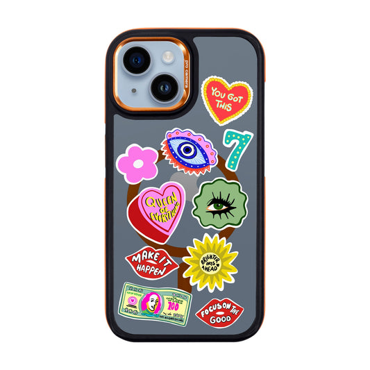 HM STICKERS-iPhone 14 Dark Kılıf MagSafe Özellikli