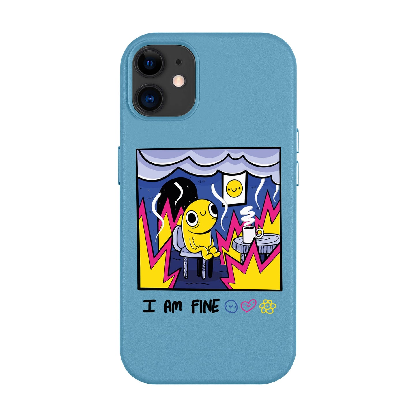 I AM FINE-Leather Kılıf MagSafe Özellikli - iPhone 11