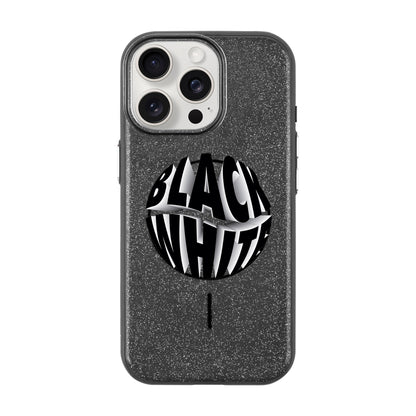 BLACK WHITE-iPhone 15 Pro Max Radiant Kılıf MagSafe Özellikli
