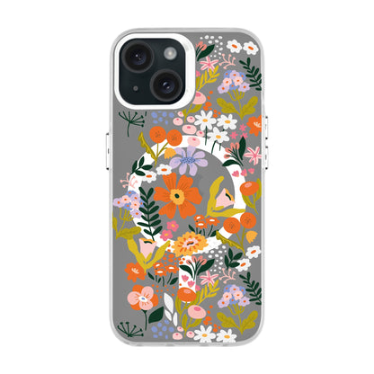 FLOWER-iPhone 15 Hold Kılıf MagSafe Özellikli