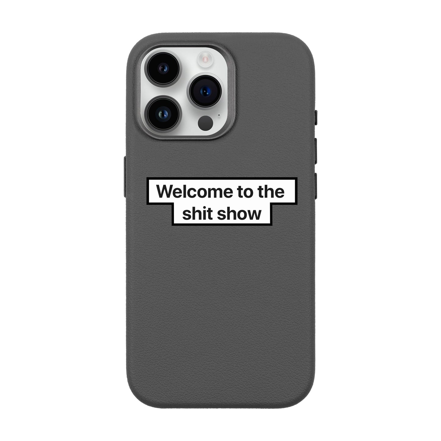 WELCOME-iPhone 14 Pro Max Leather Premium Kılıf MagSafe Özellikli