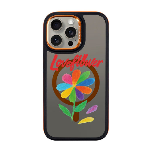 LOVE FLOWER-iPhone 15 Pro Max Dark Kılıf MagSafe Özellikli