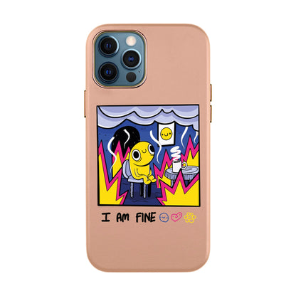I AM FINE-iPhone 11 Pro Max Leather Kılıf