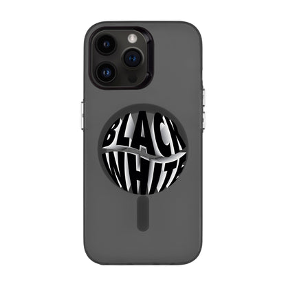 BLACK WHITE-iPhone 14 Pro Max Hold Kılıf MagSafe Özellikli