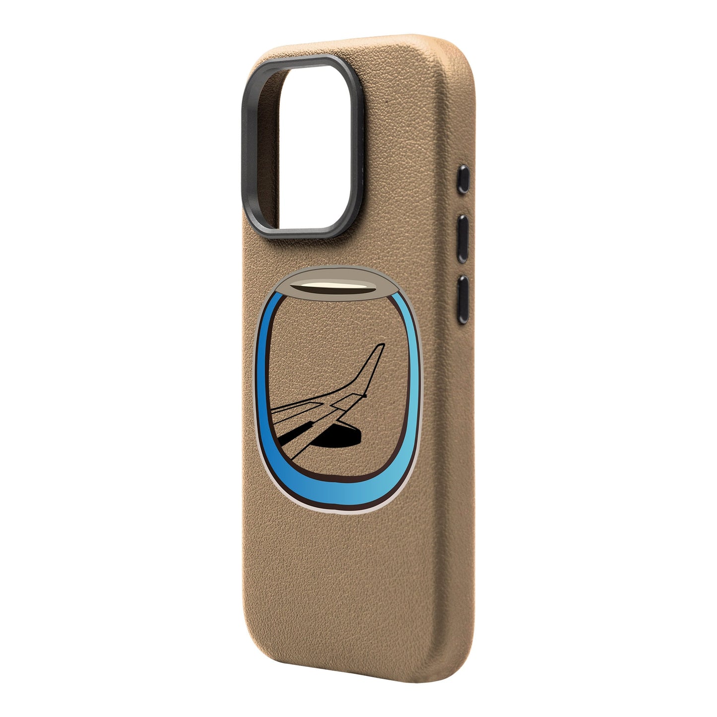 AIRCRAFT WINDOW-iPhone 16 Pro Max Leather Premium Kılıf MagSafe Özellikli