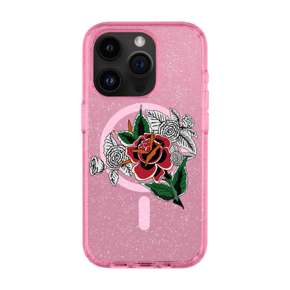 DRY ROSE-iPhone 14 Pro Shiny Kılıf MagSafe Özellikli