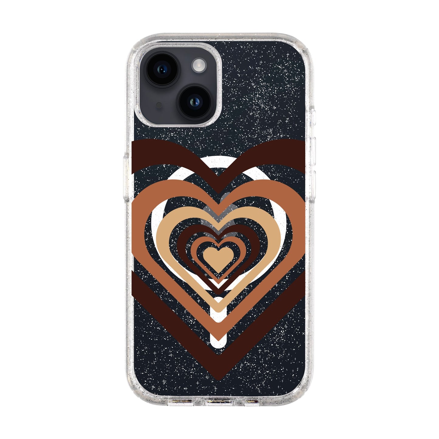 HEART-iPhone 14 Shiny Kılıf MagSafe Özellikli