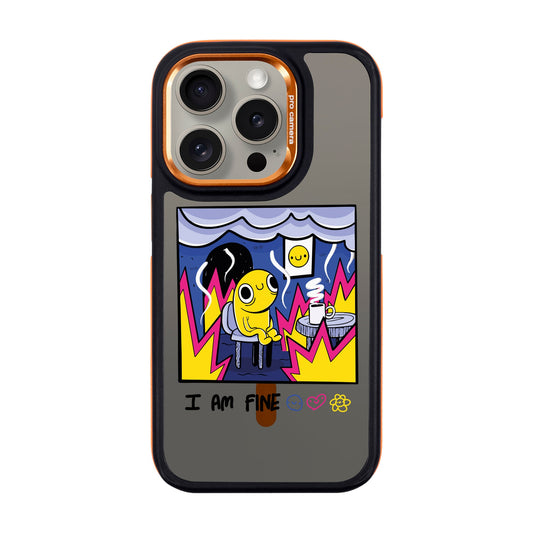I AM FINE-iPhone 15 Pro Dark Kılıf MagSafe Özellikli