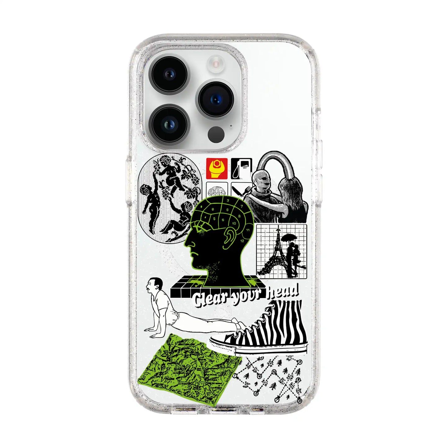 CLEAR YOUR HEAD-iPhone 14 Pro Shiny Kılıf MagSafe Özellikli