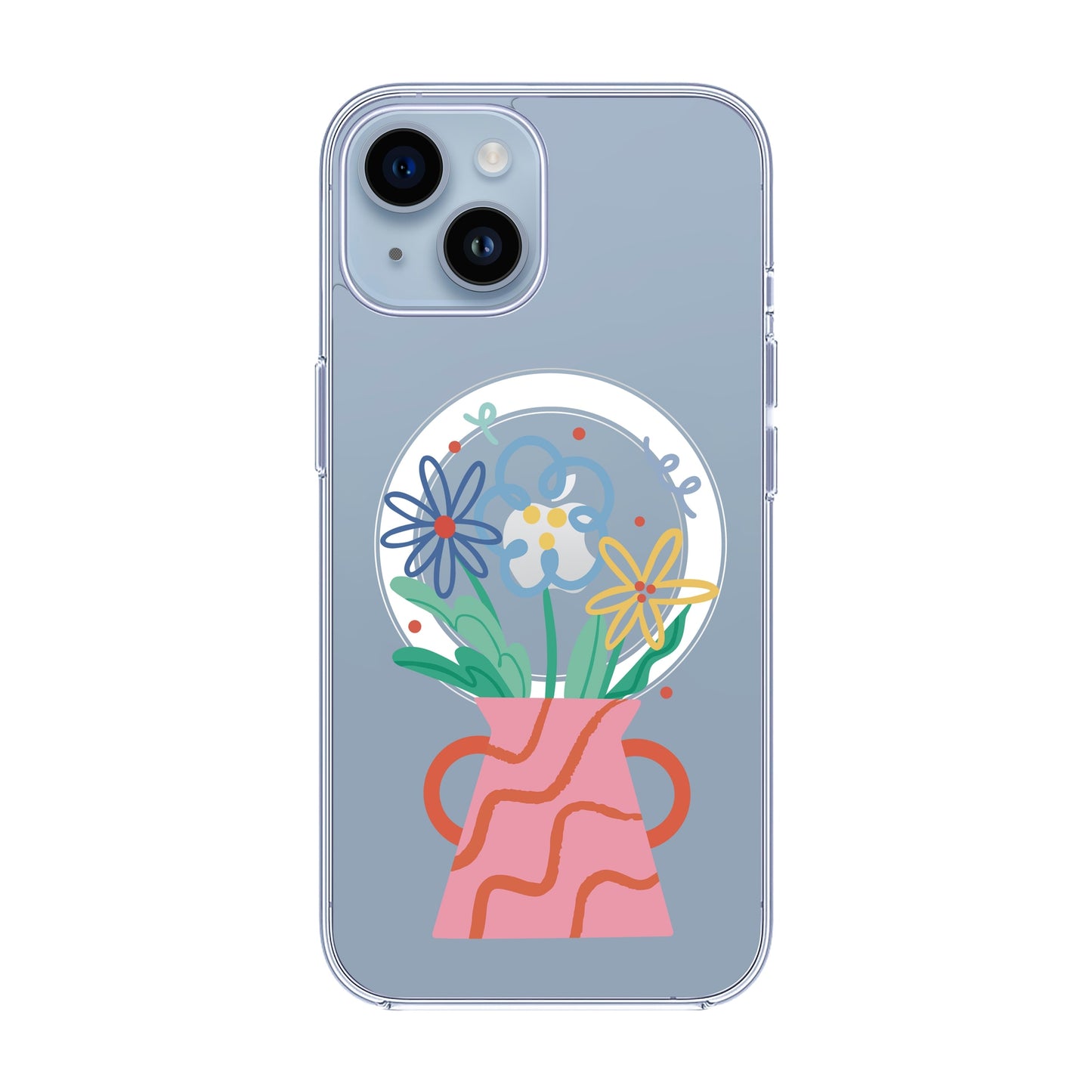 PINK VASE-iPhone 13 Pro Max Solid Kılıf MagSafe Özellikli