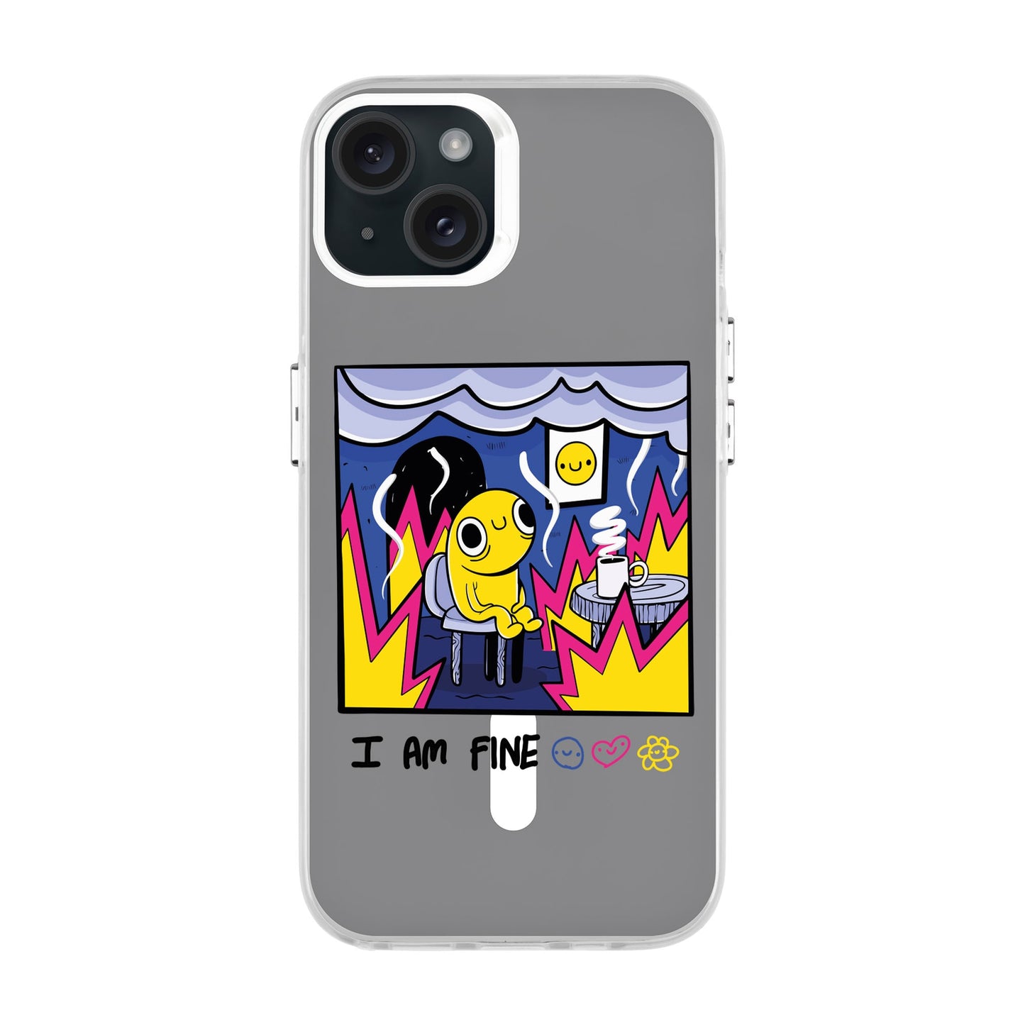 I AM FINE-iPhone 15 Plus Hold Kılıf MagSafe Özellikli
