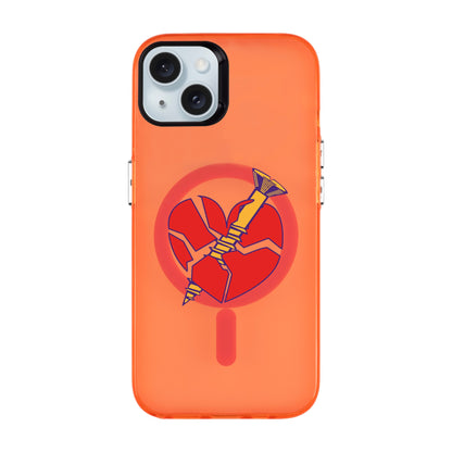 BROKEN HEART-iPhone 15 Plus Hold Kılıf MagSafe Özellikli