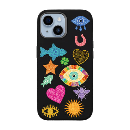 CHARMS BY BERRİN ÖZKAN-iPhone 14 Leather Premium Kılıf MagSafe Özellikli